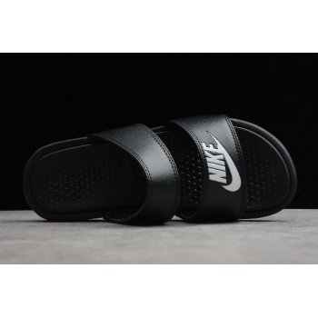 2020 Nike Benassi Duo Ultra Slide Black White 819717-001 Shoes